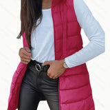 Raquel Long Hooded Puffer Gilet