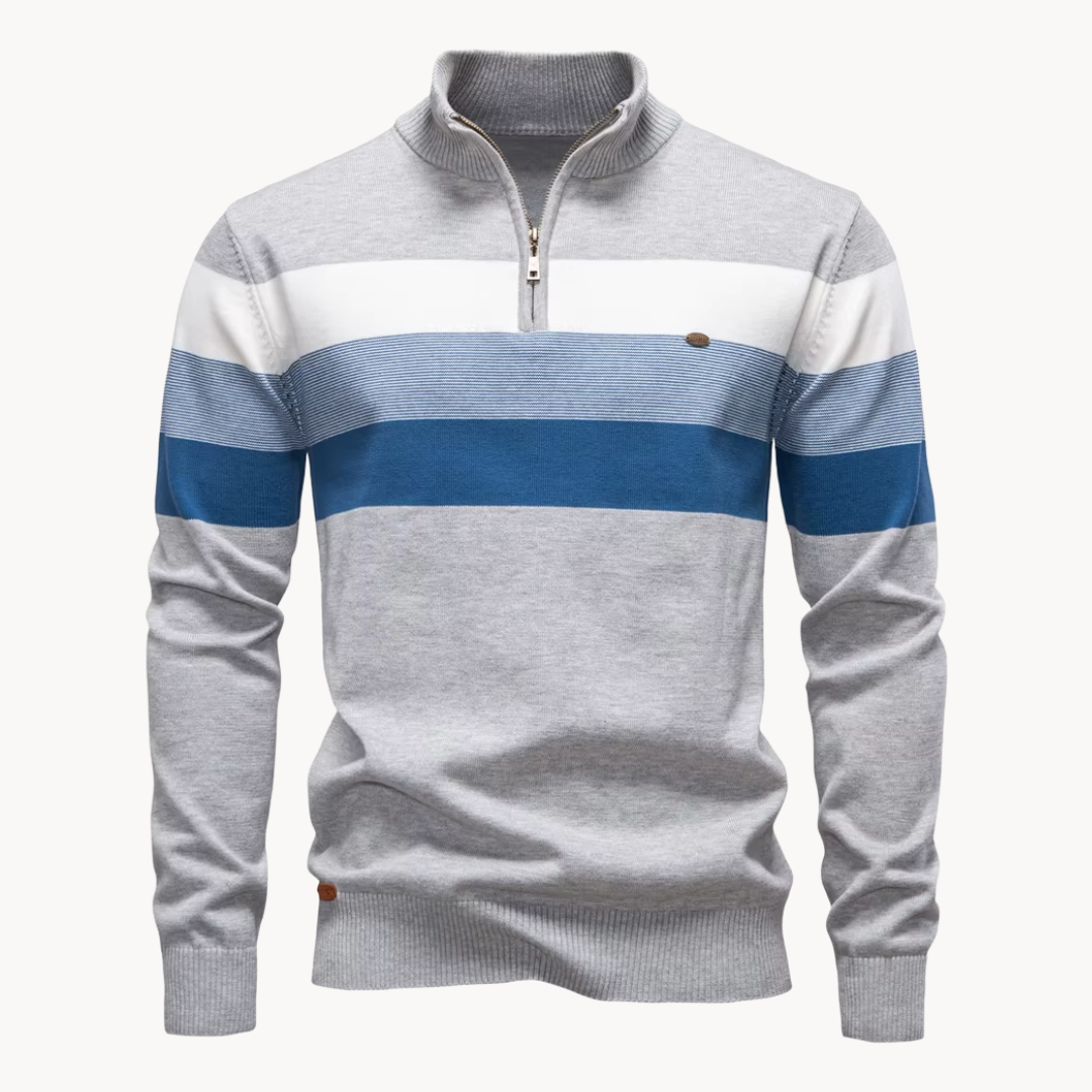David | Everyday Zip-Neck Jumper