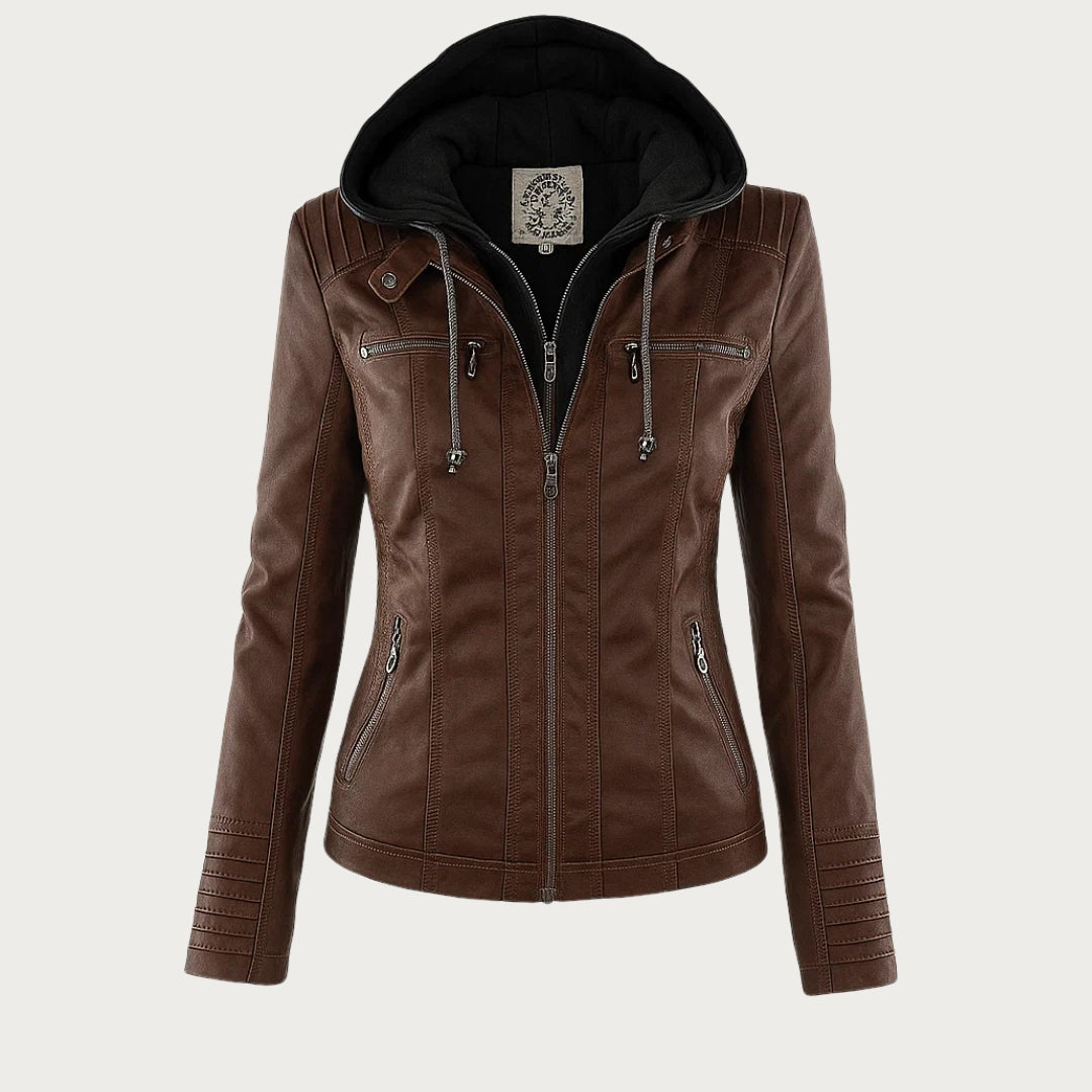 Monika - Elegant Leather Jacket