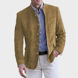 Henry | Stand-Collar Suede-Effect Jacket