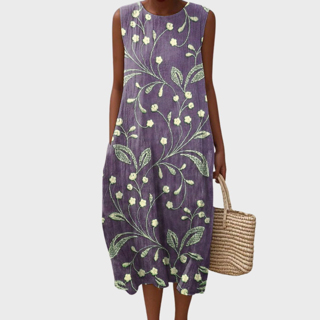 Lara Relaxed Floral Cotton Dress