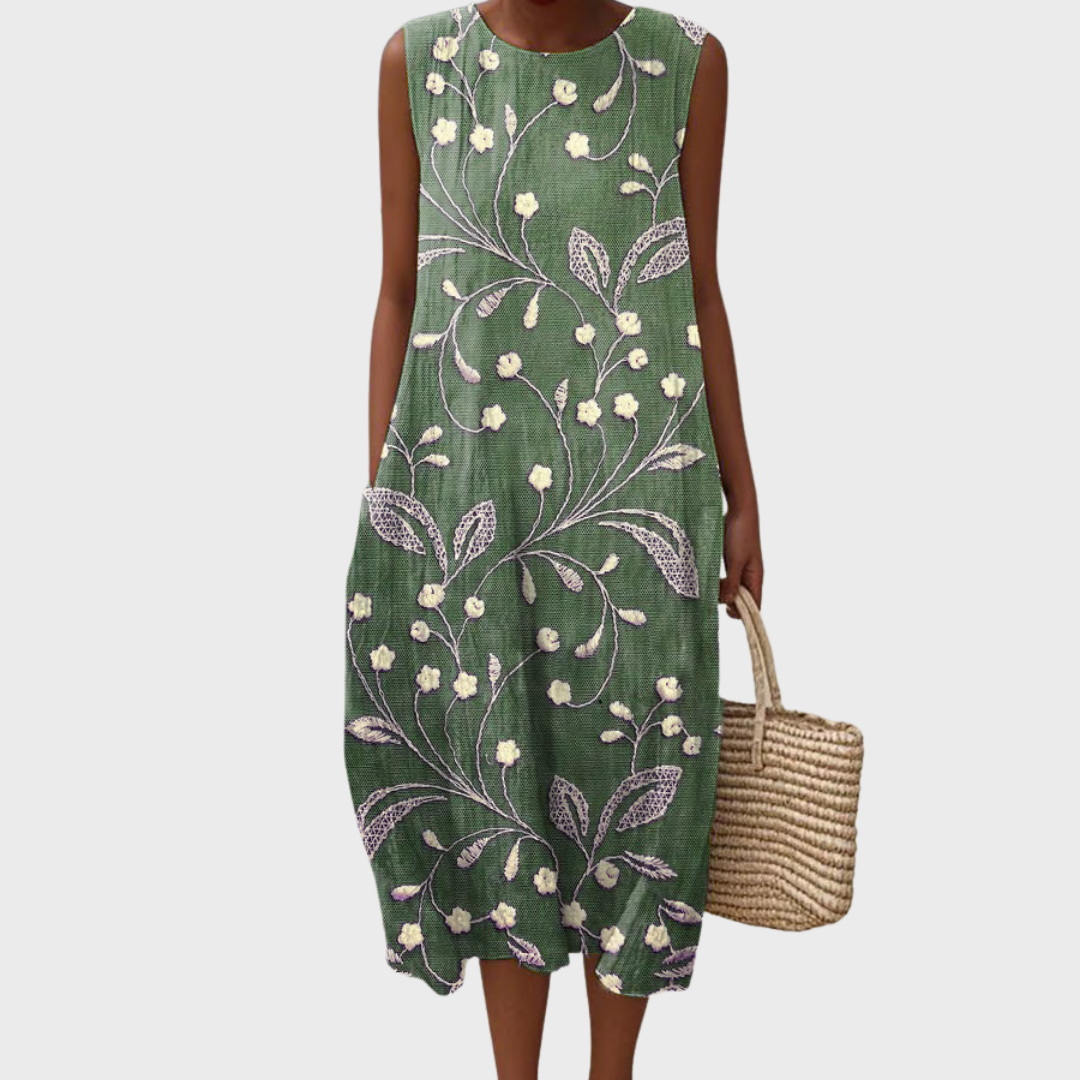 Lara Relaxed Floral Cotton Dress
