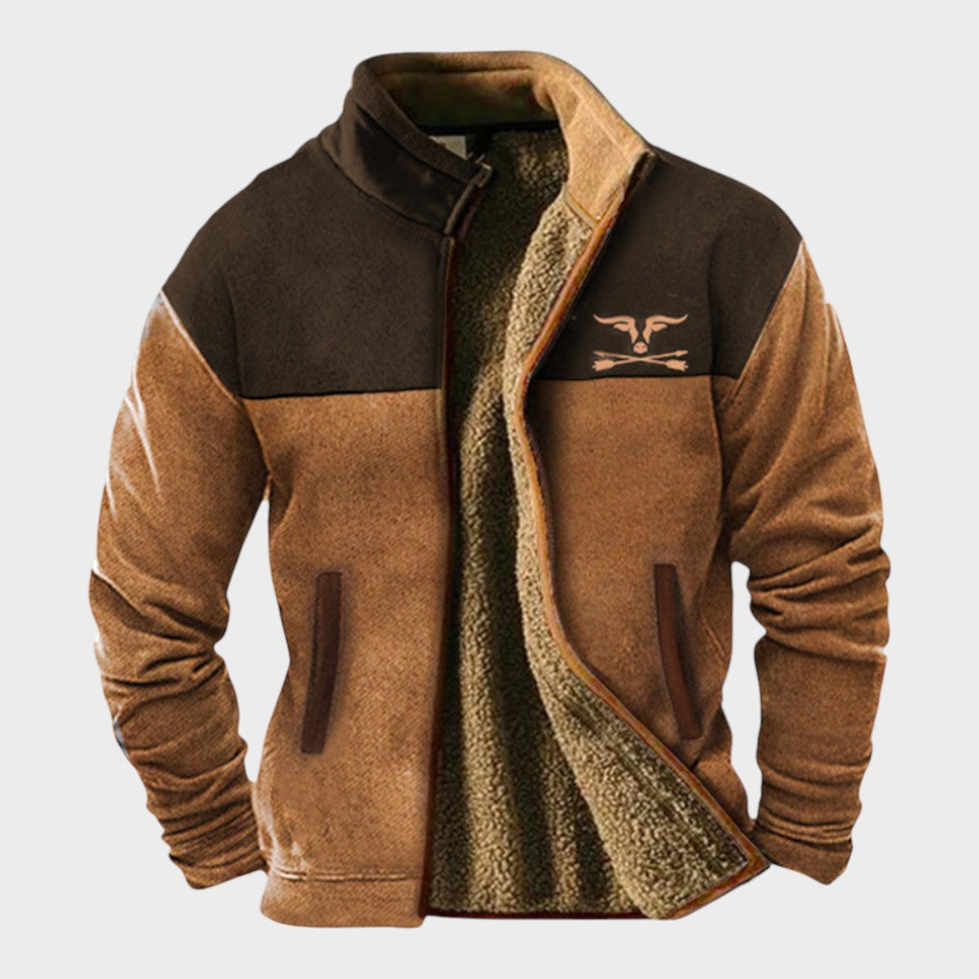 Adrian men's two-tone casual fleece jacket at Anne London, catalogue view 10