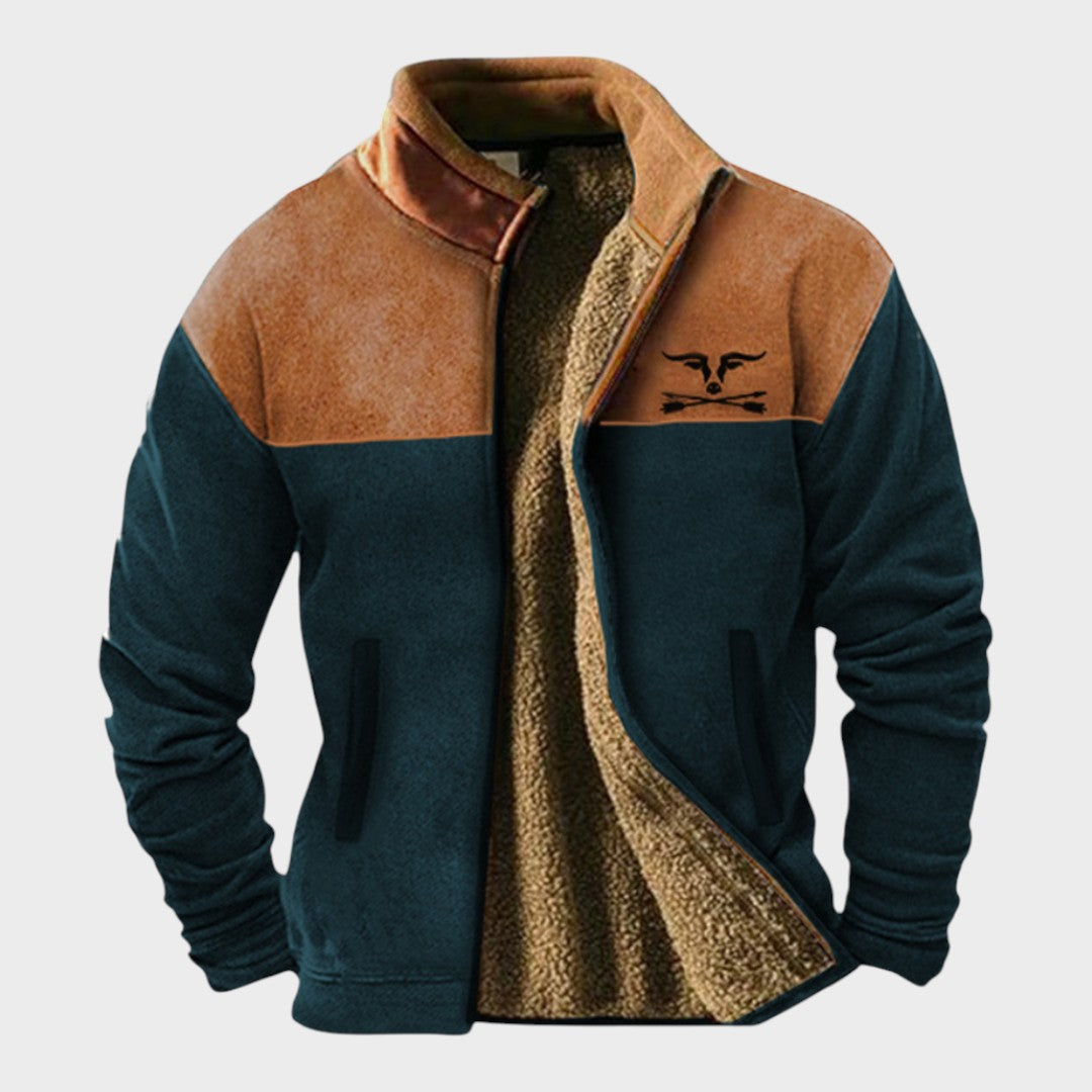 Adrian men's two-tone casual fleece jacket at Anne London, catalogue view 11