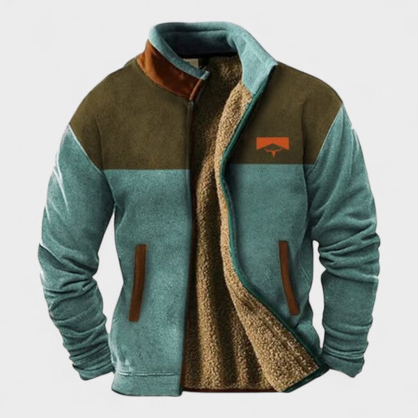 Adrian men's two-tone casual fleece jacket at Anne London, catalogue view 3