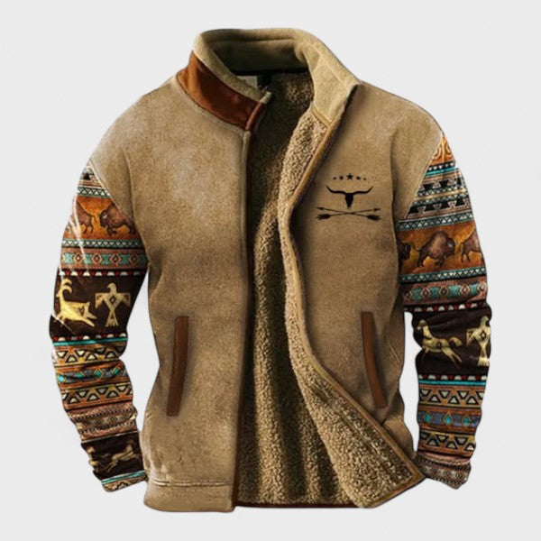 Adrian men's two-tone casual fleece jacket at Anne London, catalogue view 4