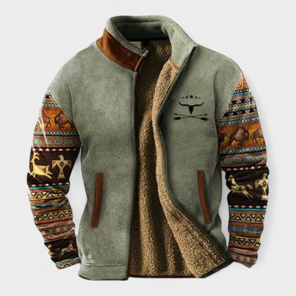 Adrian men's two-tone casual fleece jacket at Anne London, catalogue view 5