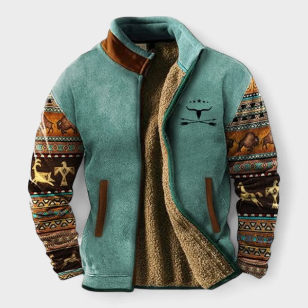 Adrian men's two-tone casual fleece jacket at Anne London, catalogue view 6