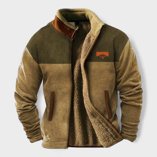 Adrian men's two-tone casual fleece jacket at Anne London, catalogue view 7