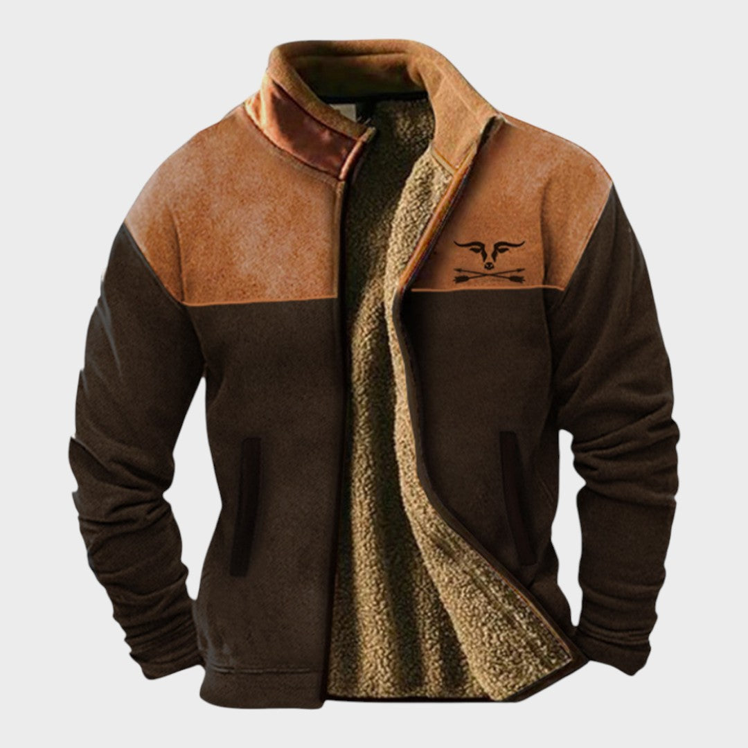 Adrian men's two-tone casual fleece jacket at Anne London, catalogue view 9