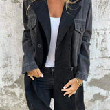 Two-tone denim coat | Erato