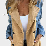 Two-tone denim coat | Erato
