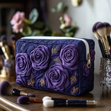Amethyst Blossom Quilted Make-up Bag