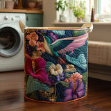 Hummingbird Quilted Laundry Basket – Design NCU0DV566