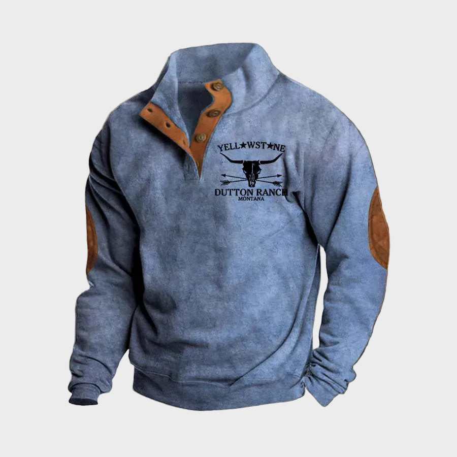 Arthur men's ranch-style half-zip sweatshirt at Anne London, catalogue view 2