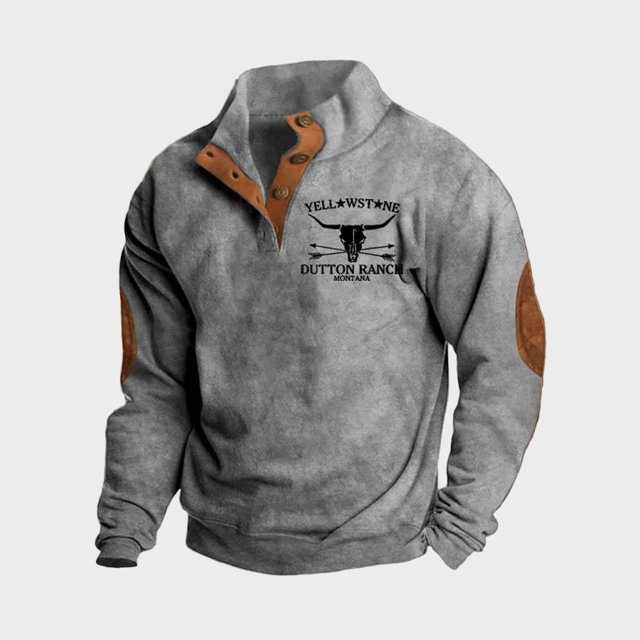 Arthur men's ranch-style half-zip sweatshirt at Anne London, catalogue view 3