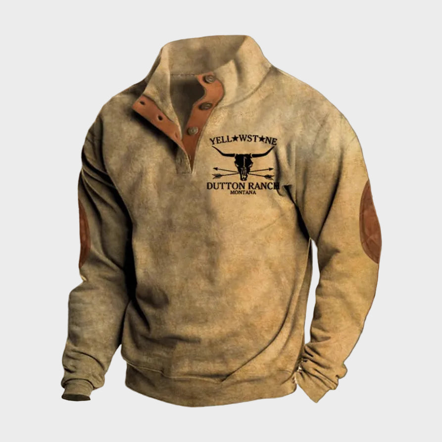 Arthur men's ranch-style half-zip sweatshirt at Anne London, catalogue view 1