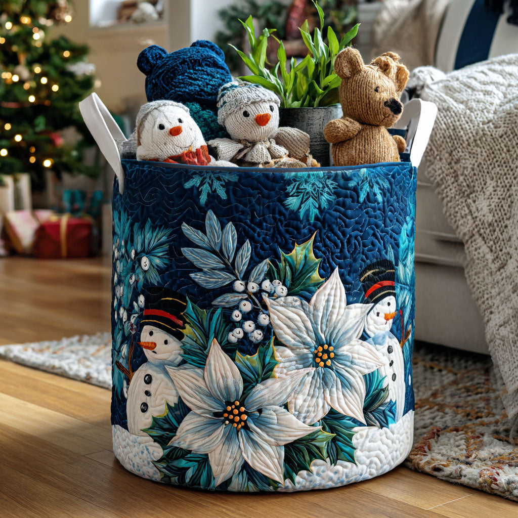 Christmas Quilted Laundry Basket – Design 0032