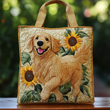 Ela - Golden Retriever Among Sunflowers