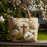 Nika - Cross Surrounded by White Flowers