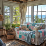 Beach Haven | Quilted Sofa Cover