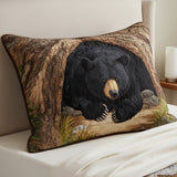 Bear Quilted Cushion Cover