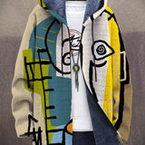 Gareth | Artistic Hooded Cardigan