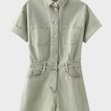 Denim overalls | Emerald