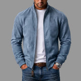 Trevor | Suede-Effect Bomber Jacket