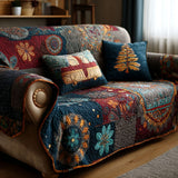 Boho Whispers | Quilted Sofa Cover