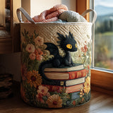 Quilted laundry basket – books – NCU0PVL626