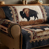 Buffalo Plains | Quilted Sofa Cover