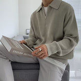 Malcolm | Smart Zip-Neck Jumper