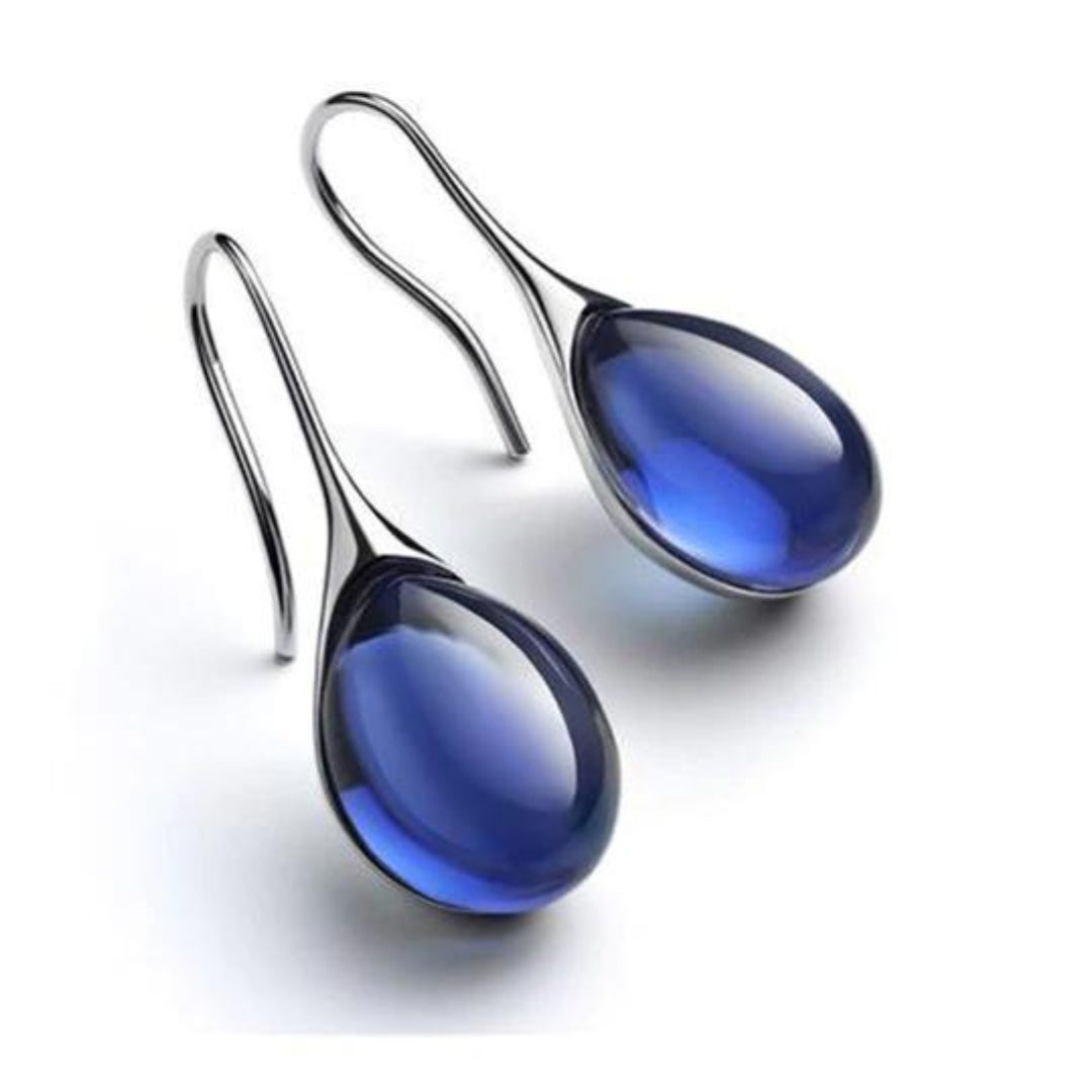 Two-Tone Crystal Earrings