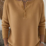 Petra | Knitted button-up sweater