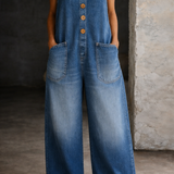Βαμβακερή σαλοπέτα από denim με ξεβαμμένη όψη | Ελένη