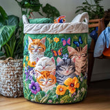 Cats Quilted Laundry Basket – Design 1325