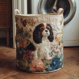 Floral Quilted Laundry Basket – Design NCU0HNH456