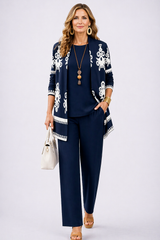 Casey Navy Three-Piece Set