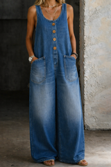 Βαμβακερή σαλοπέτα από denim με ξεβαμμένη όψη | Ελένη