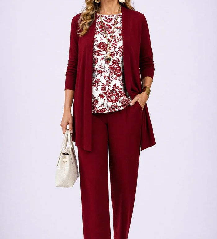 Lydia Floral Three-Piece Set