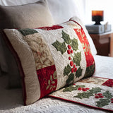 Christmas Pattern Quilted Cushion Cover