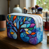 Circle of Roots Quilted Make-up Bag