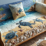 Coastal Charm | Quilted Sofa Cover