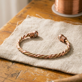 River Weave Copper Bracelet