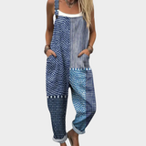 Paula – Blue Printed Jumpsuit