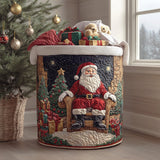 Christmas Quilted Laundry Basket – Design 0028