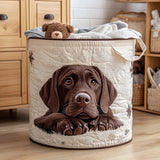 Dogs Quilted Laundry Basket – Design 1745