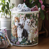 Quilted laundry basket – decorative motif – NCU0NNT1328