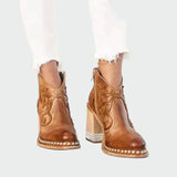 Stanislava - Embroidered leather boots